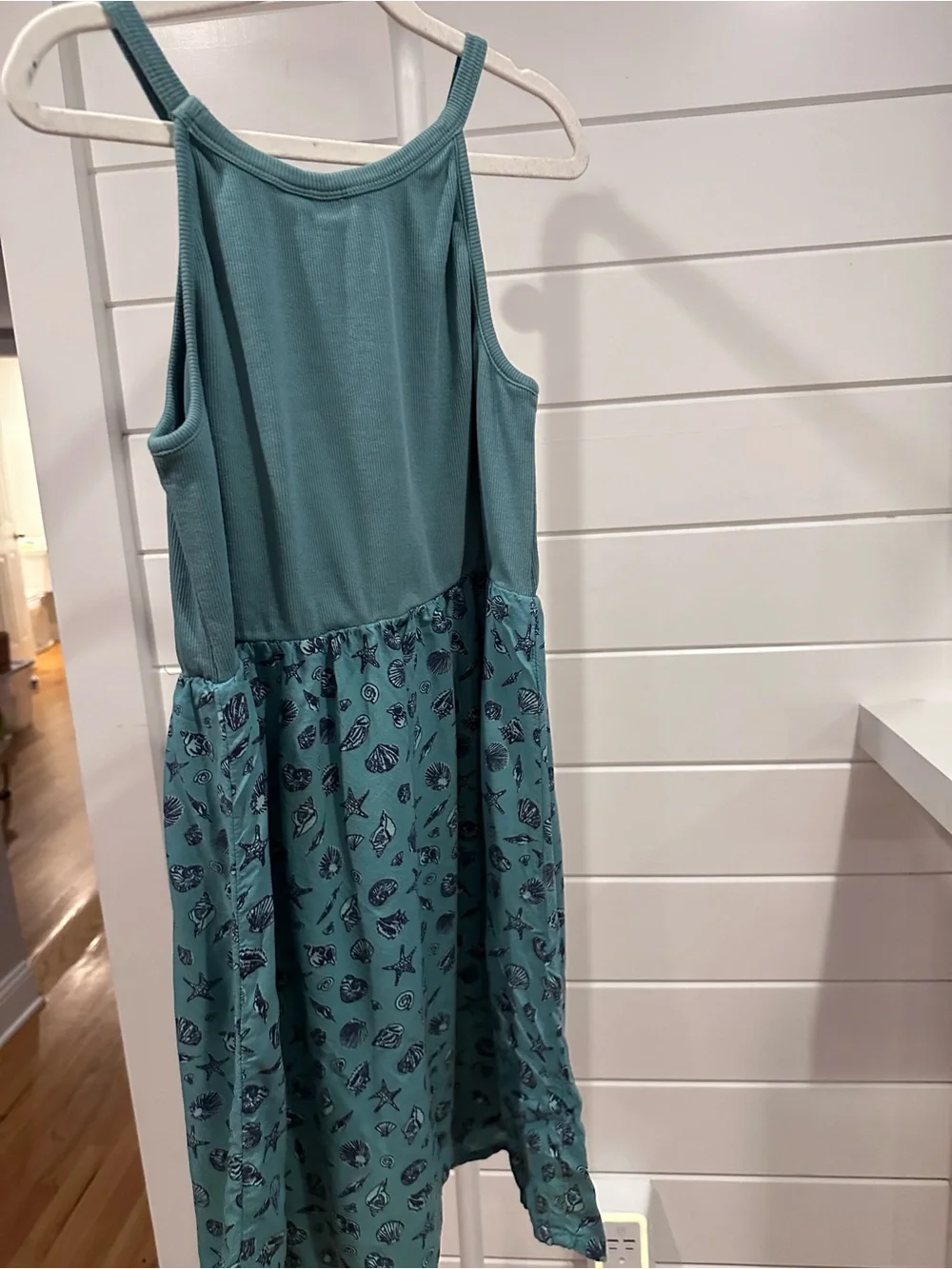 Gap kids Teal Shell-Print Sundress Skirt